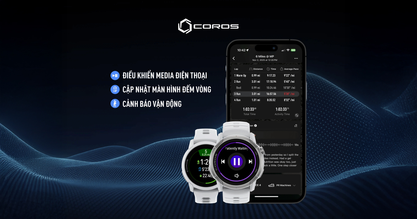 COROS Cập Nhật Phần Mềm Tháng 12, 2025